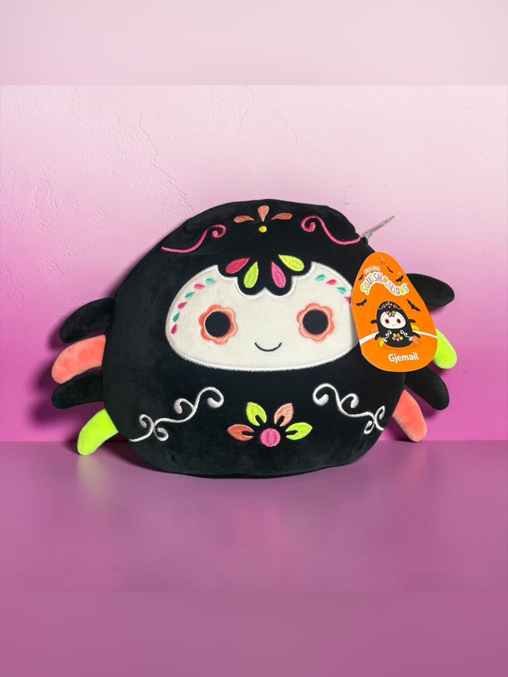 💚🩷SQUISHMELLOWS💚🩷Gjemail the Spider SB#1407/Squish Date 11•30•2021/NWT